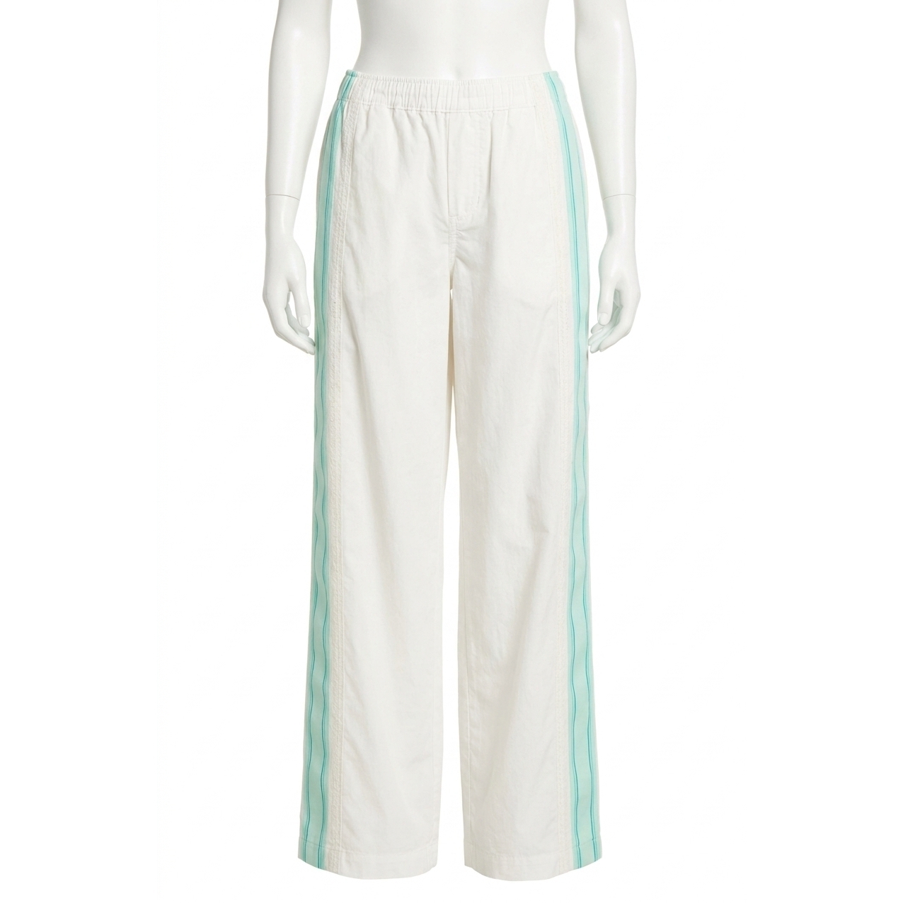 New Free People Women's Team Spirit Pull On Pants In Bleached Aqua